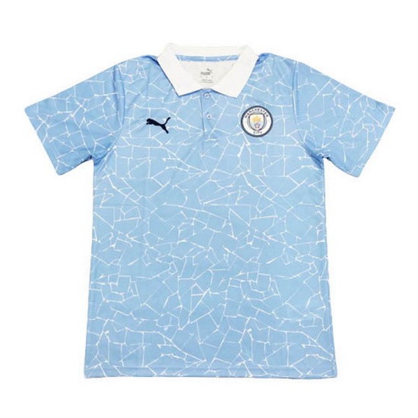 Polo Manchester City 2020-2021 Azul Blanco